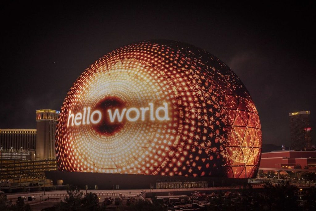esfera de LED The Sphere Las Vegas